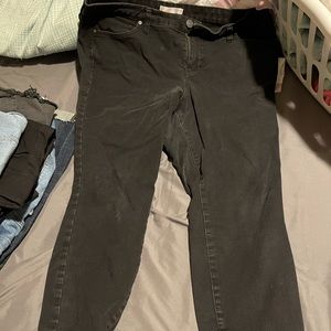 Lauren Conrad skinny jeans, black. Size 16